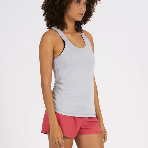 Vuori Tops - Vuori Lux Performance Gray Tank Top